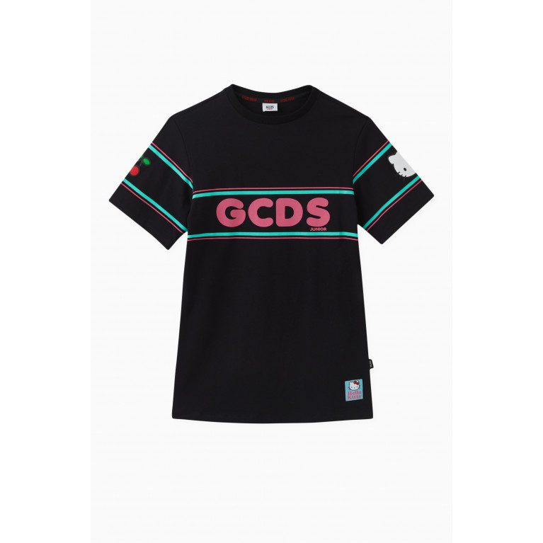GCDS - x Hello Kitty Logo Print T-shirt Dress