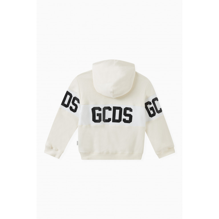 GCDS - Logo Print Hoodie in Cotton