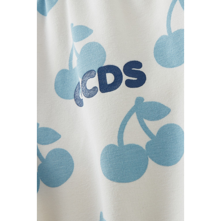 GCDS - Cherry Print Sweatpants in Cotton Neutral