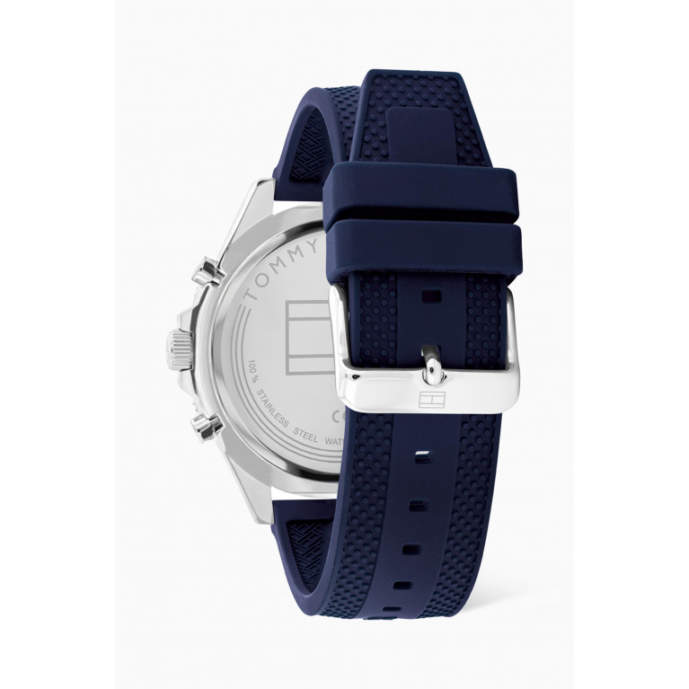 Tommy Hilfiger - Larsn Quartz Stainless Steel & Silicone Watch, 46mm
