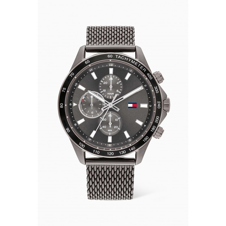 Tommy Hilfiger - Miles Quartz Chronograph Stainless Steel Mesh Watch, 44mm