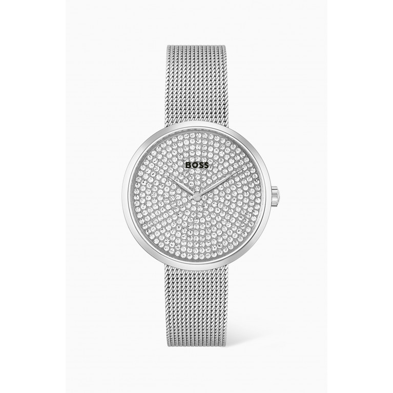 Boss - Prase Crystal Quartz Stainless Steel Watch, 36mm