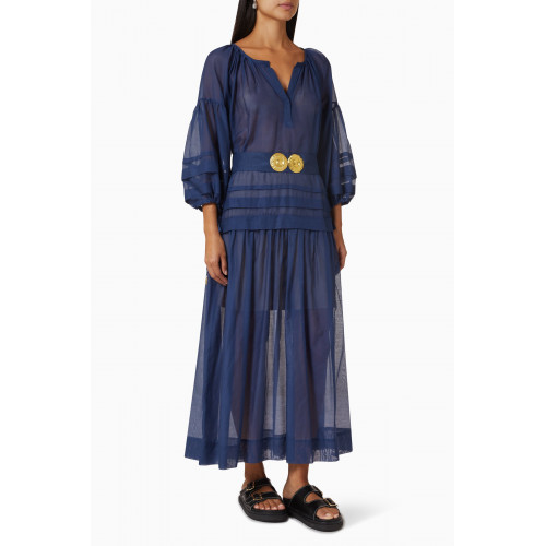 Ancient Kallos - Mykonos Maxi Dress in Silk & Cotton