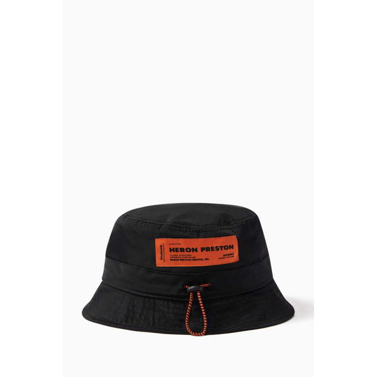 Heron Preston - Embossed Logo Bucket Hat in Nylon