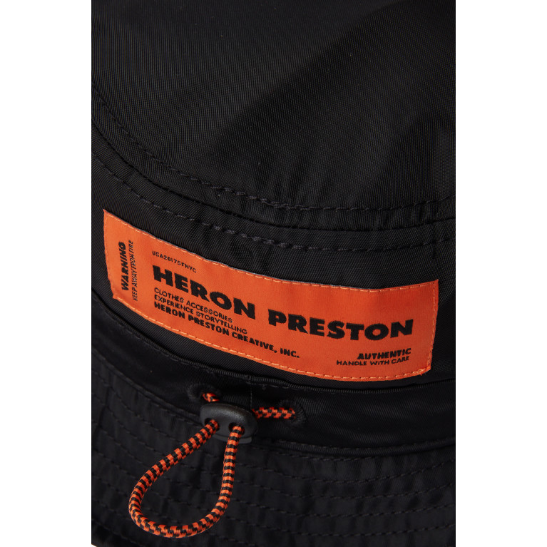 Heron Preston - Embossed Logo Bucket Hat in Nylon