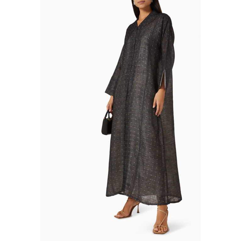 Rauaa Official - Printed Abaya in Linen