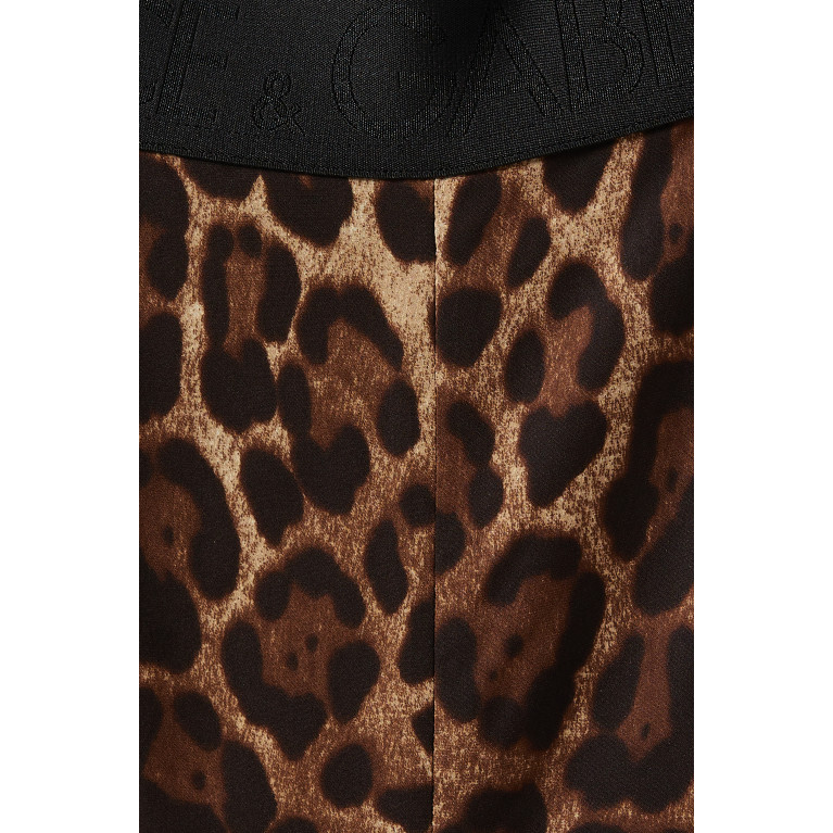 Dolce & Gabbana - Leopard-print Leggings in Charmeuse