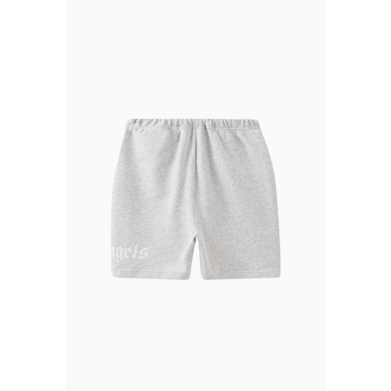 Palm Angels - Logo Shorts in Cotton Grey