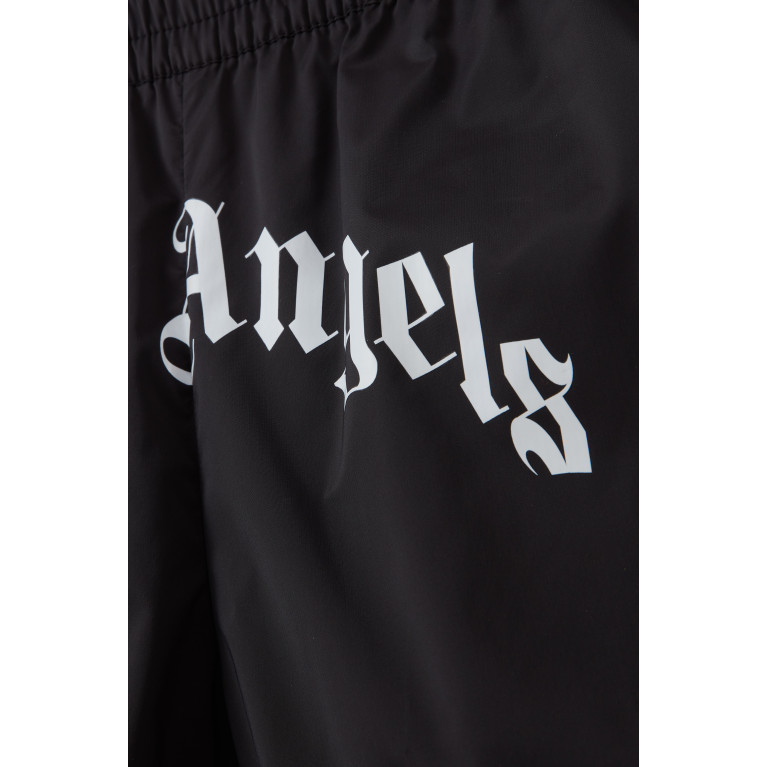 Palm Angels - Curved Logo Swimshorts Black