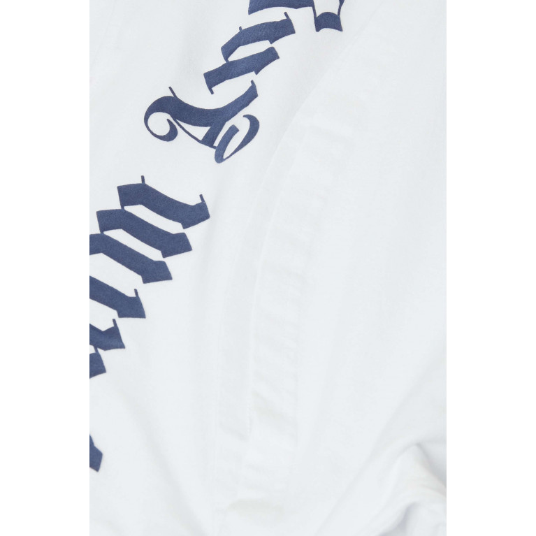 Palm Angels - Overlogo T-shirt in Cotton Blue