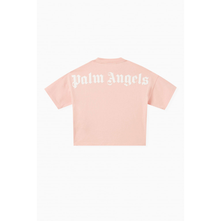 Palm Angels - Overlogo T-shirt in Cotton Pink