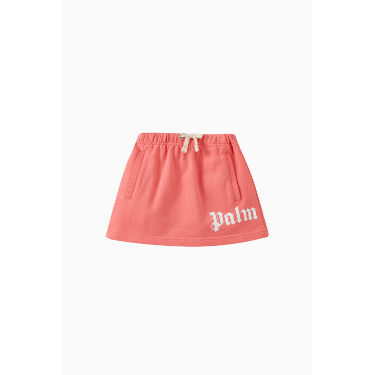 Palm Angels - Logo Print Sweat Skirt in Cotton