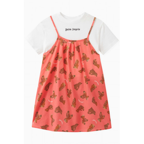 Palm Angels - Teddy Print Dress and T-shirt, Set of Two