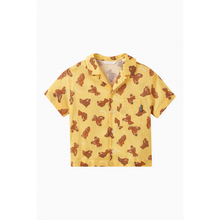 Palm Angels - PA Bears Bowling Shirt in Cotton