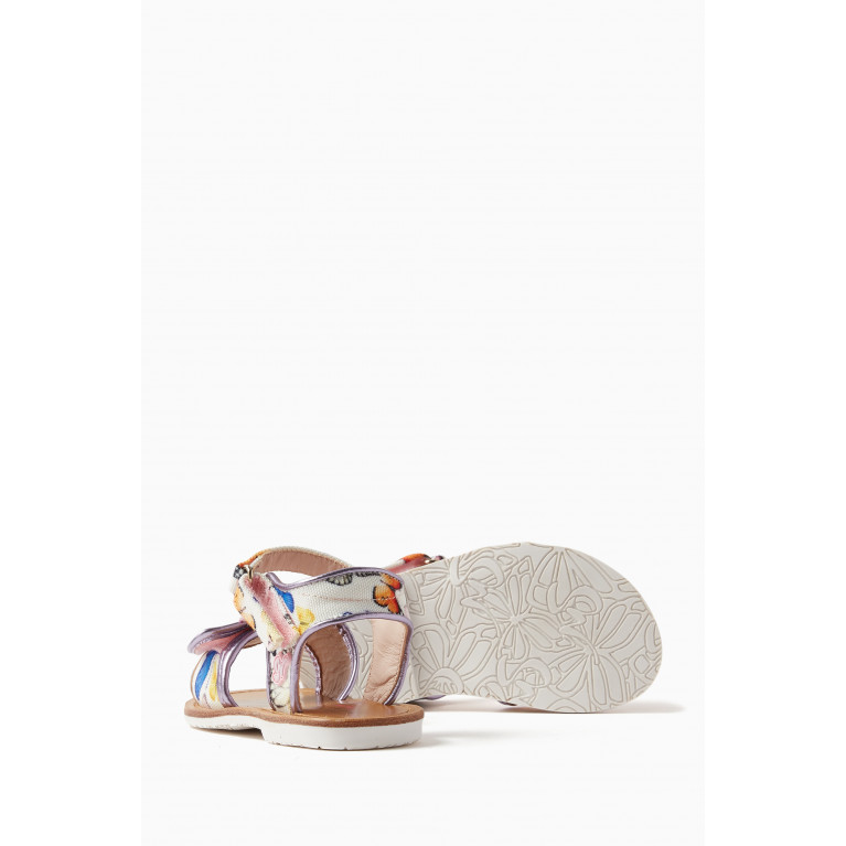 Sophia Webster - Butterfly Print & Appliqué Sandals