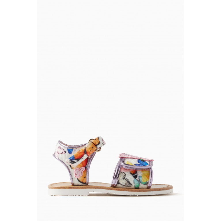 Sophia Webster - Butterfly Print & Appliqué Sandals