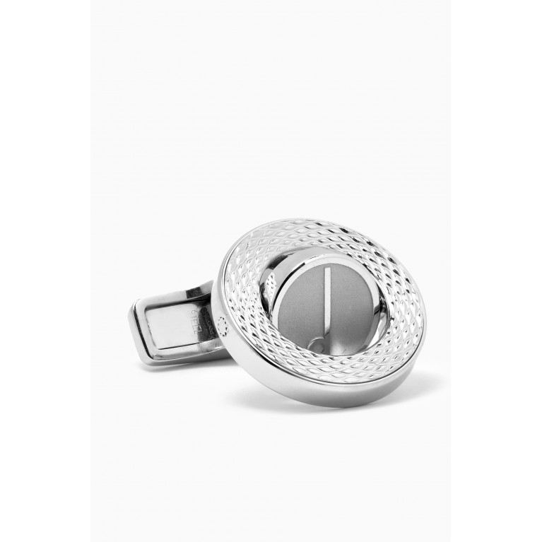 Dunhill - Series D Gyro Barley Cufflinks in Sterling Silver