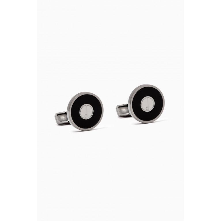 Dunhill - Series D Disc Cufflinks in Sterling Silver