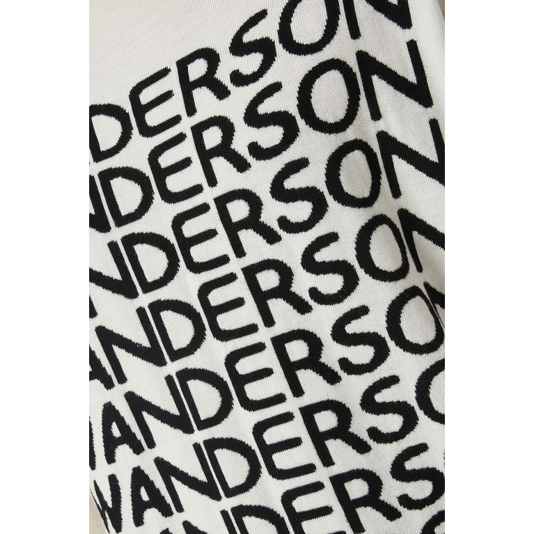 Jw Anderson - Repeat Logo Hoodie in Merino Wool