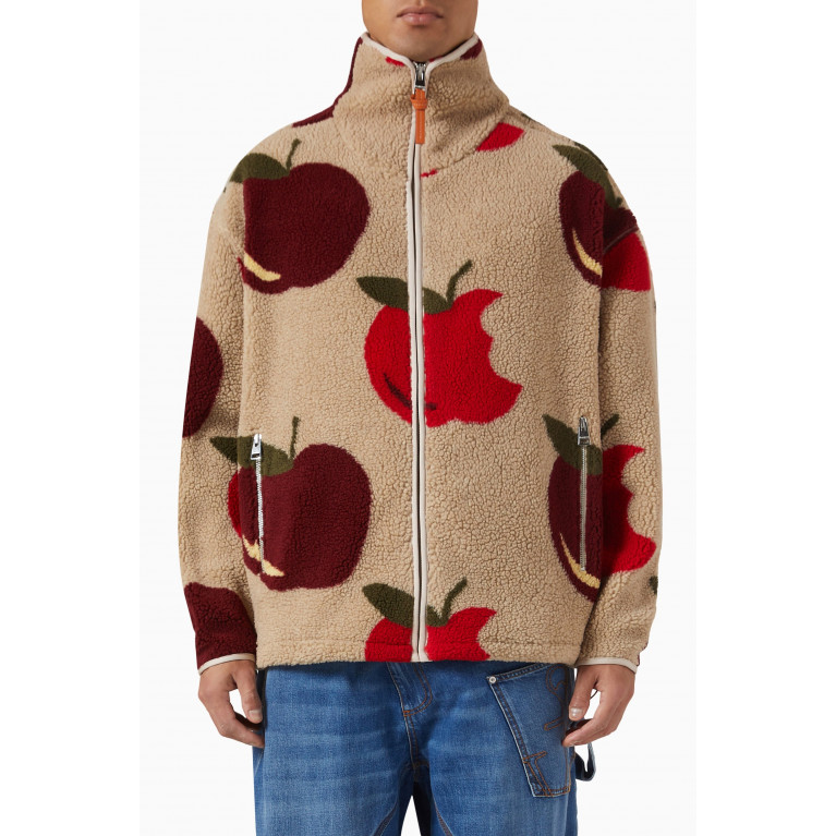 Jw Anderson - Apple-print Zip-up Jacket in Jacquard-fleece