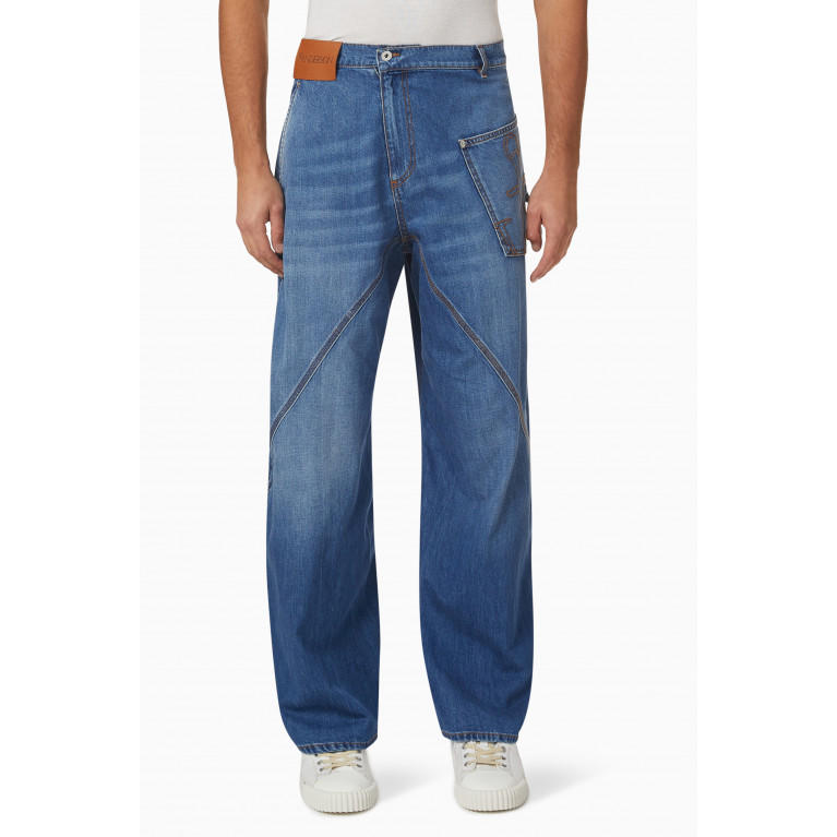 Jw Anderson - Twisted Workwear Jeans in Denim