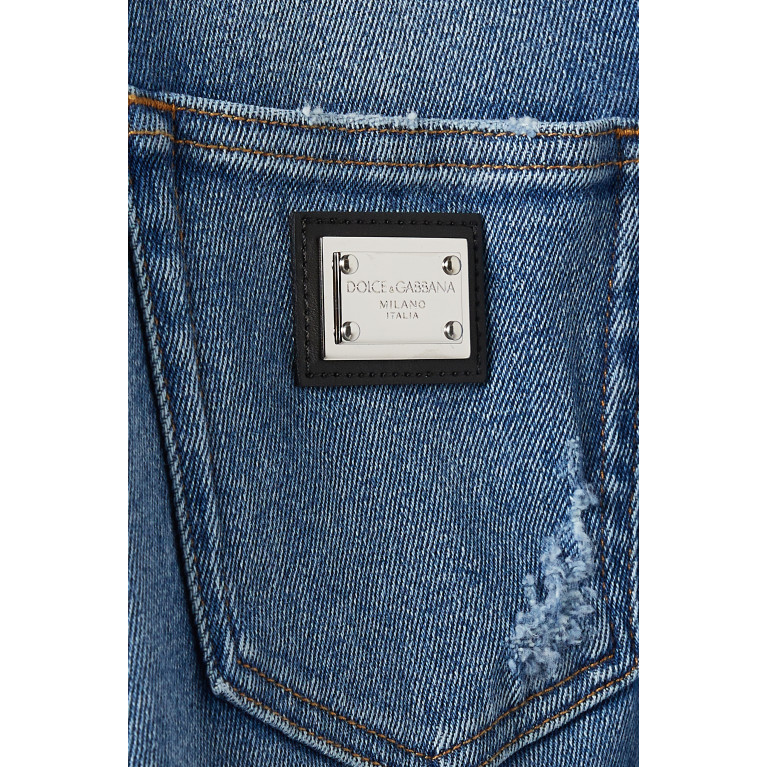 Dolce & Gabbana - Grace Ripped Jeans in Denim