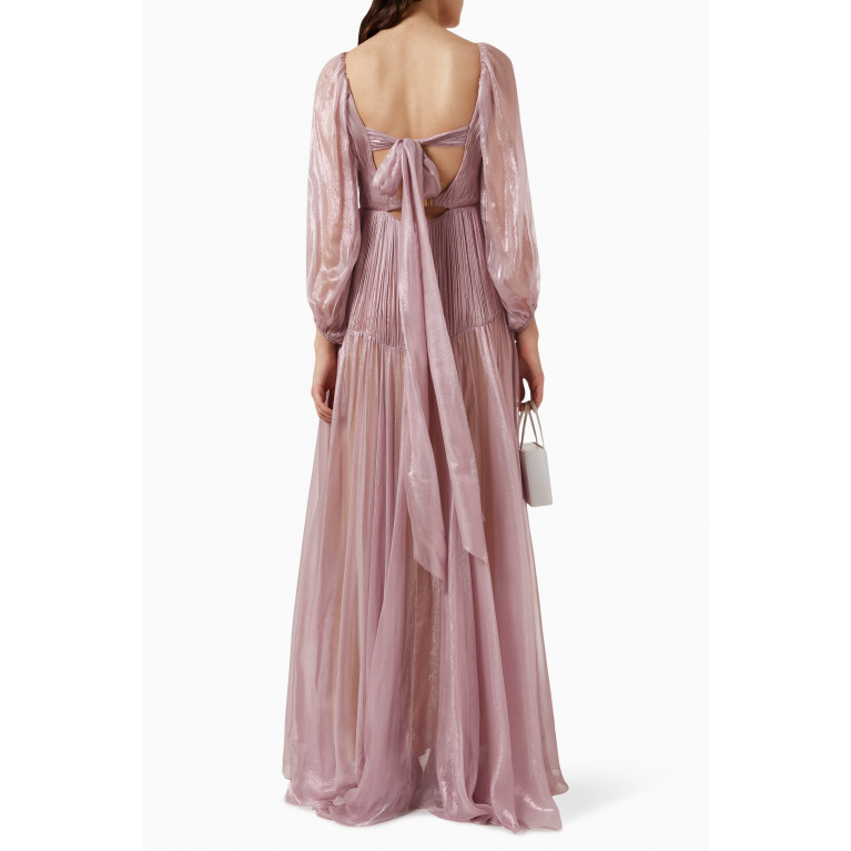 Maria Lucia Hohan - Zeena Pleated Maxi Dress in Silk