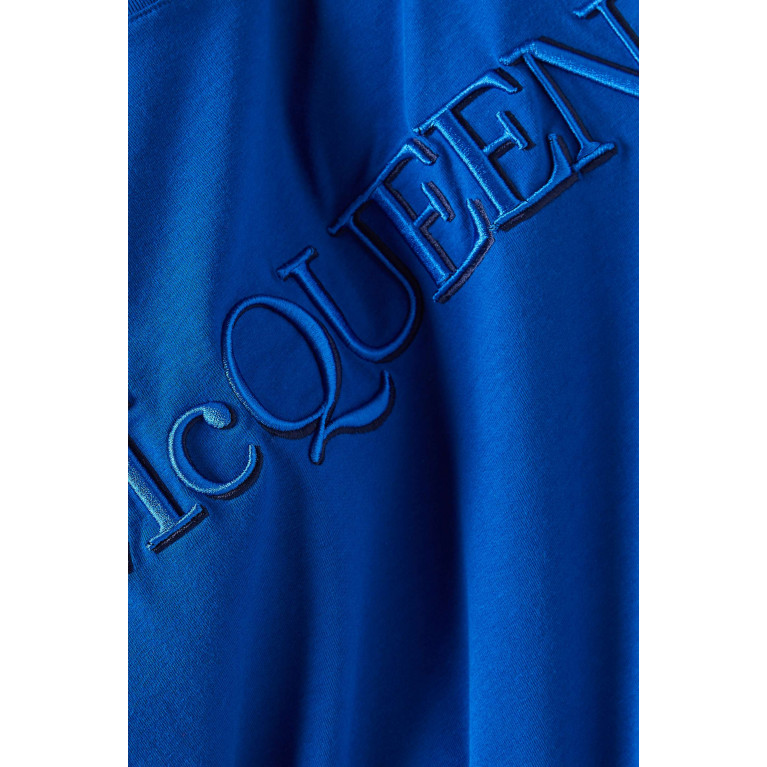 Alexander McQueen - Logo-embroidered T-shirt in Organic Cotton-jersey