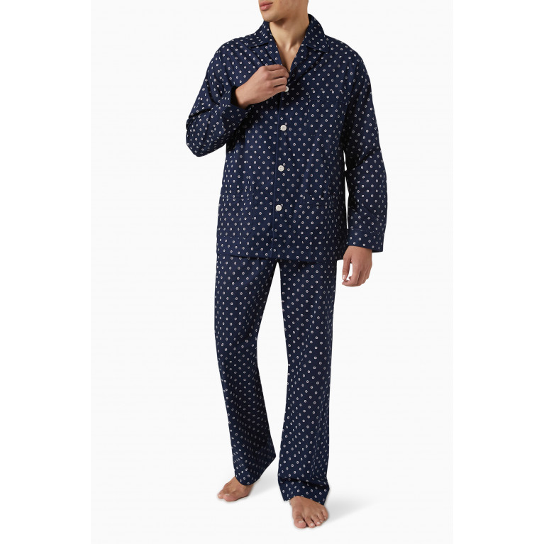 Derek Rose - Nelson 93 Medallion Print Pyjama Set in Cotton