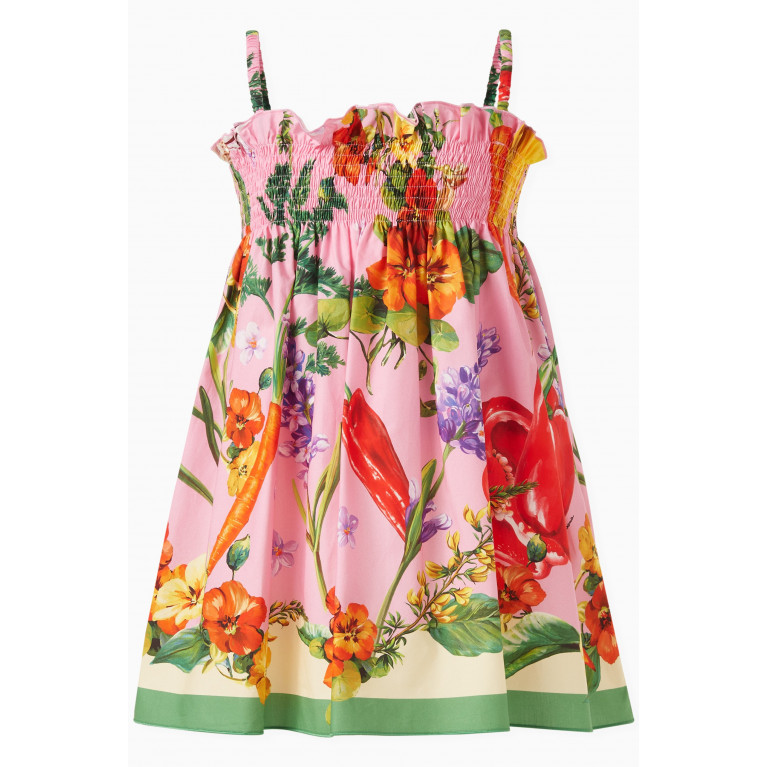 Dolce & Gabbana - Farmer Print Poplin Sun Dress in Cotton