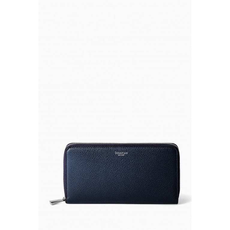 Serapian - Zipped Wallet in Rugiada Leather