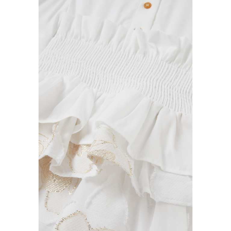 Jessie and James - Carolina Dress in Cotton White