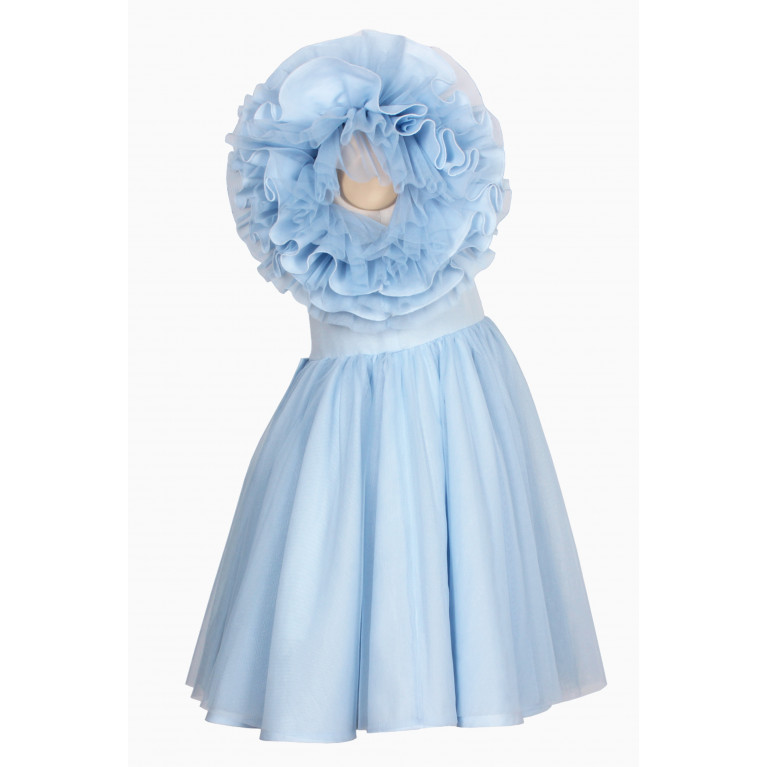 Jessie and James - Tiffany Dress in Cotton & Polyester Blue