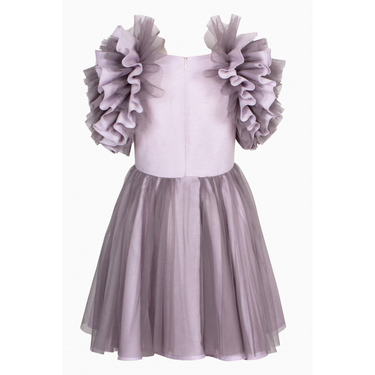 Jessie and James - Tiffany Dress in Cotton & Polyester Purple