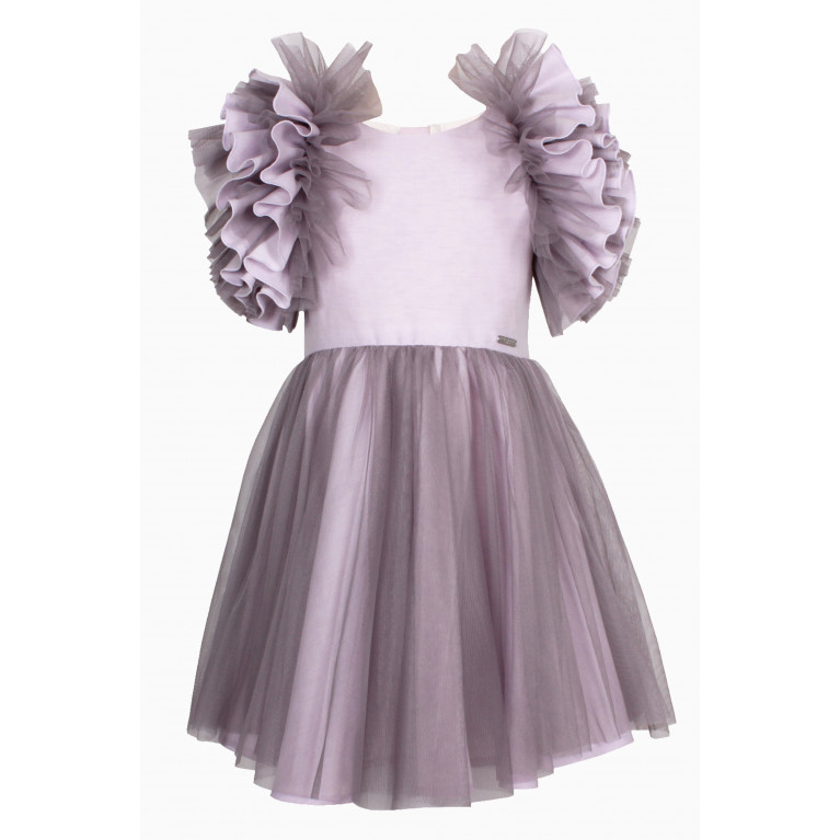 Jessie and James - Tiffany Dress in Cotton & Polyester Purple
