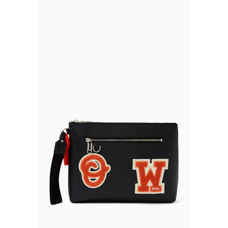 Off-White - Medium Hard Core Pouch in Leather