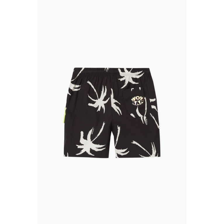 Barrow - Palms Printed Shorts in Cotton
