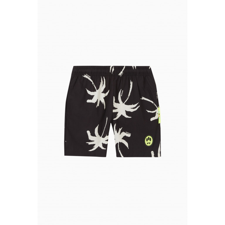 Barrow - Palms Printed Shorts in Cotton