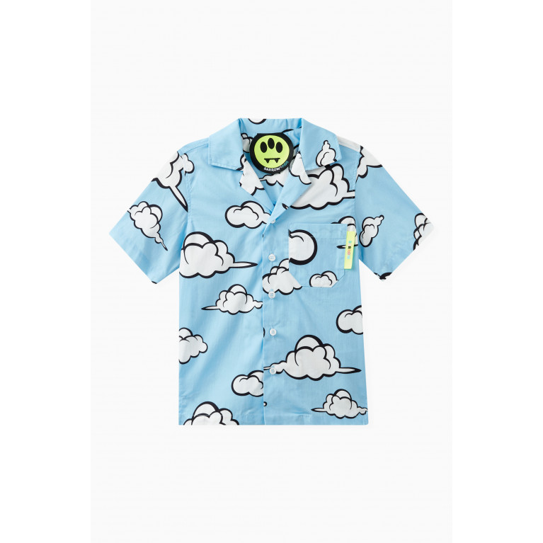 Barrow - Cloud-print Shirt in Cotton
