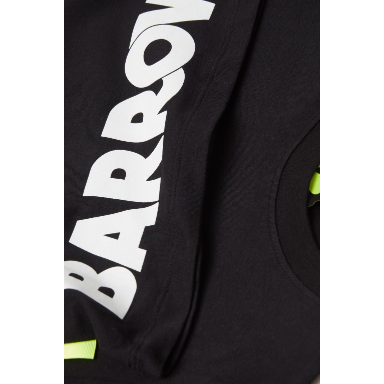 Barrow - Smiley-print T-shirt in Cotton Black