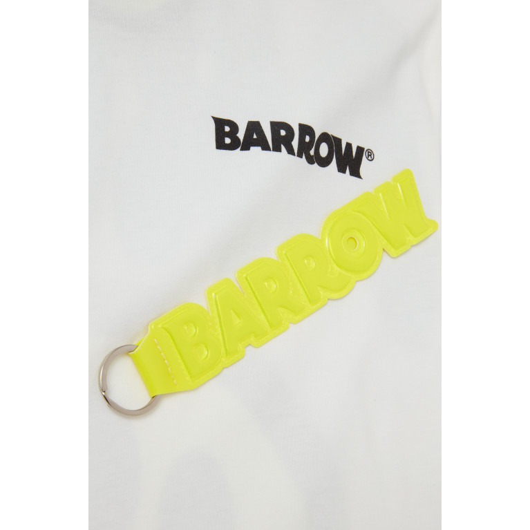 Barrow - Smiley Logo Printed T-shirt in Cotton