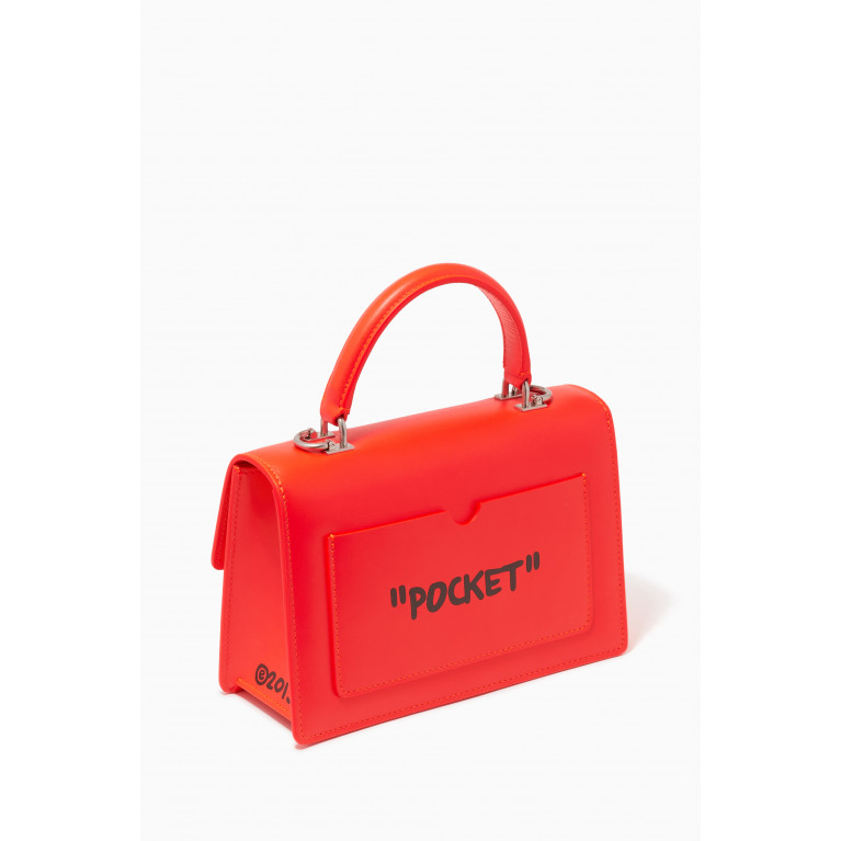 Off-White - Jitney 1.4 Quote Top-handle Bag in Calf Leather