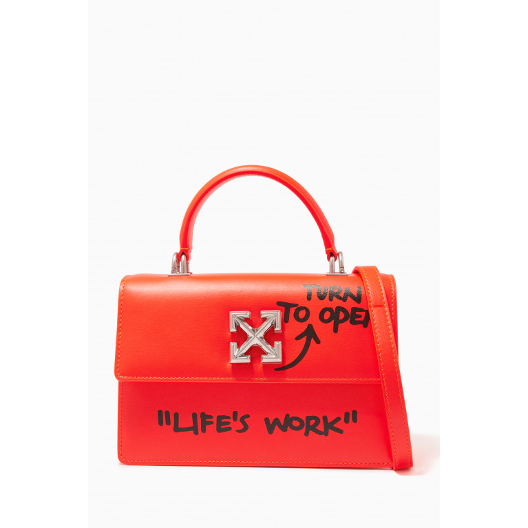 Off-White - Jitney 1.4 Quote Top-handle Bag in Calf Leather