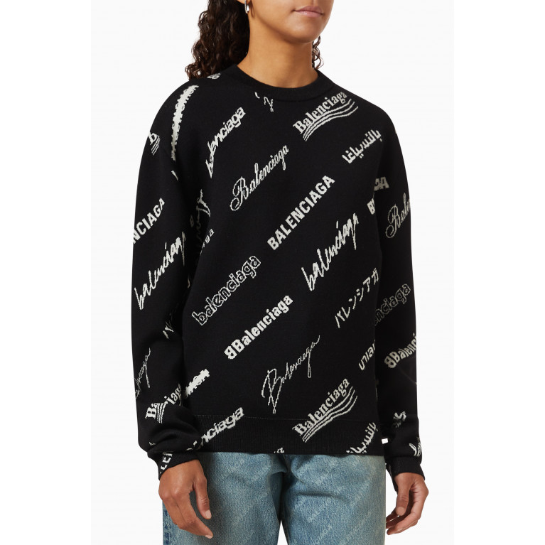 Balenciaga - Logomania Sweater in Knit
