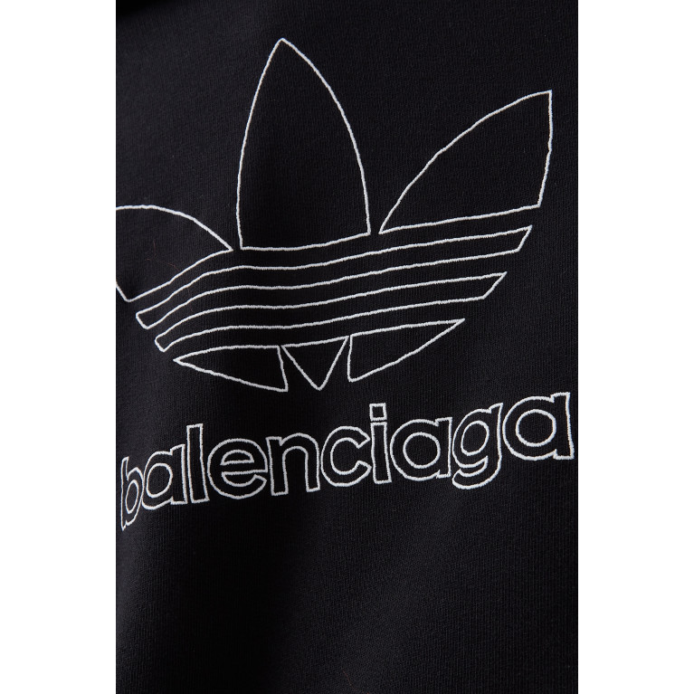 Balenciaga - Balenciaga - Balencaiga x Adidas Logo Print Hoodie in Cotton