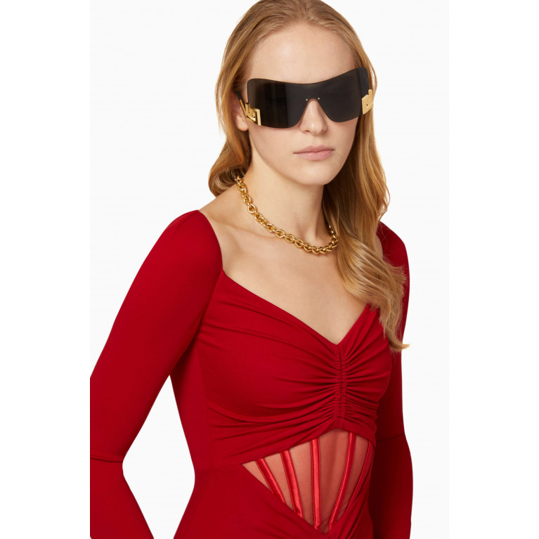 Versace - Greca Square Sunglasses
