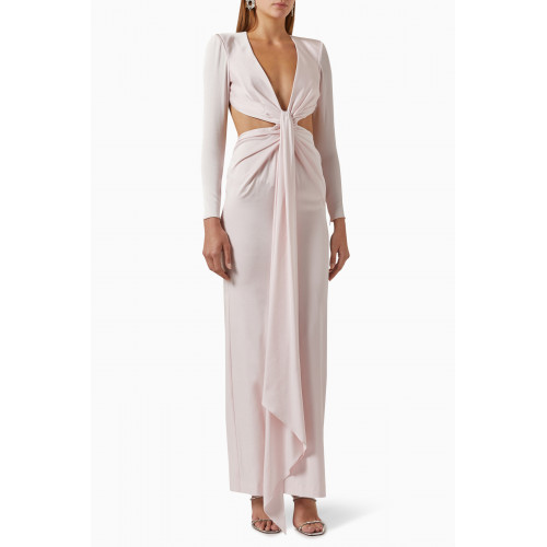 Alex Perry - Dalten Cut-out Gown in Satin Crepe