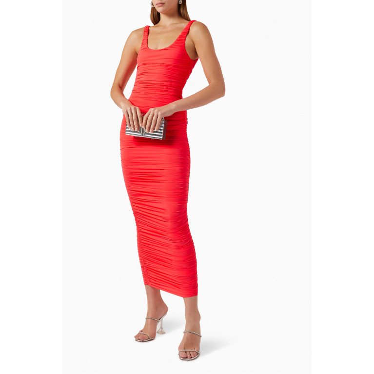 Alex Perry - Benson Ruched Maxi Dress in Lycra