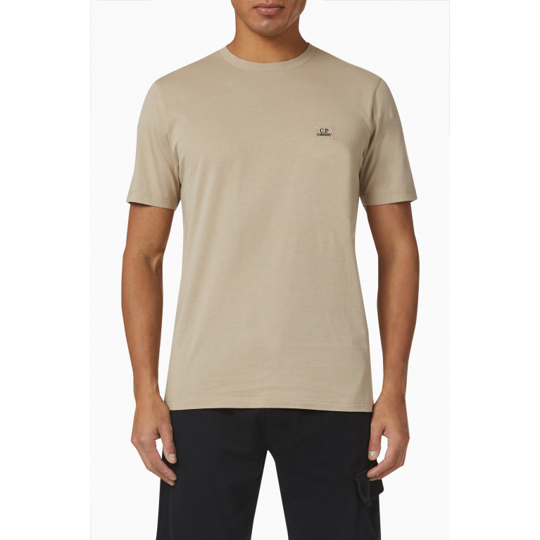 C.P. Company - Logo T-shirt in 30/1 cotton jersey Neutral