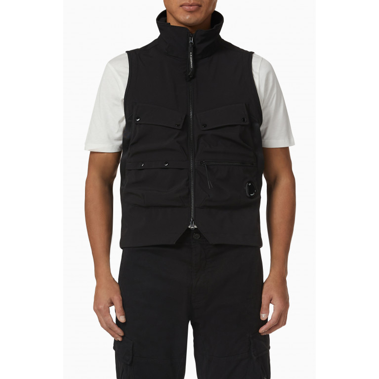 C.P. Company - C.P. Shell-R vest in Technical Nylon